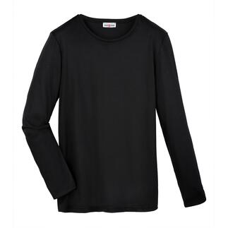 Longsleeve noir en matériaux de qualité, simple et fonctionnel