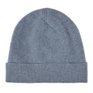 Bonnet en cachemire gris vu de dessus