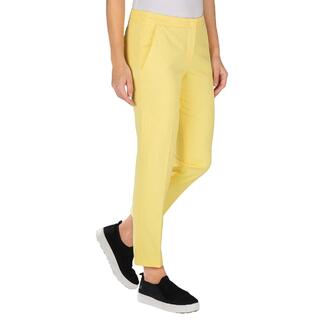 Chino en piqué jaune taille 36