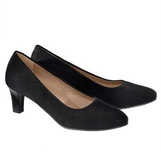 OCONI Relax-pumps noires avec un talon sur fond neutre
