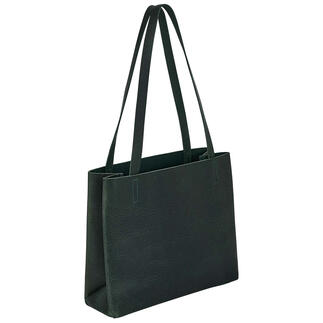 Sac en cuir vert de Harold's vu en vue latérale.