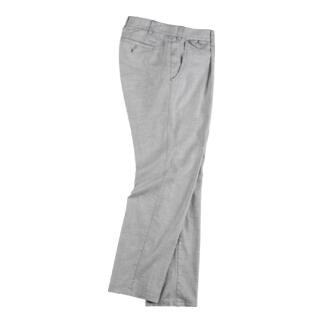 Pantalon en lin confort Eurex en gris, vue latérale