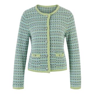 Cardigan Junghans 1954 Couture avec un motif clair.