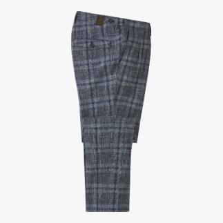 Pantalon crêpe g1920 rayé gris en vue plate.