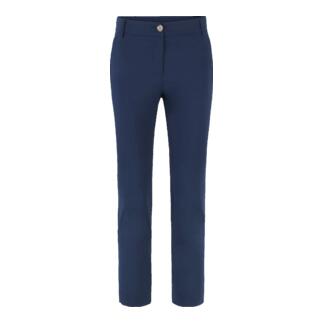 Vue avant d'un pantalon homme bleu avec fermeture à bouton.