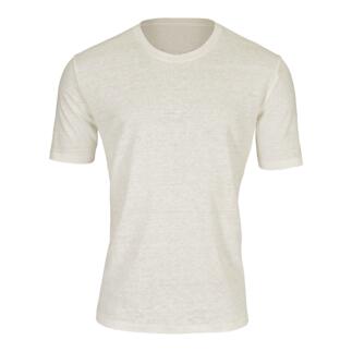 T-shirt en lin blanc Phil Petter vu de face.