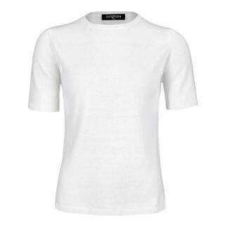 T-shirt Milk-Cotton Junghans 1954, simple t-shirt blanc à col rond.