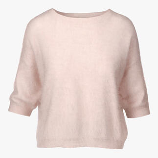 Pull en cachemire brossé beige de Junghans 1954.