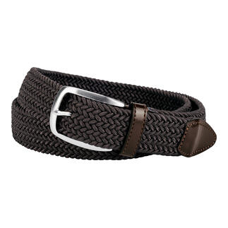 Ceinture élastique marron avec boucle en métal
