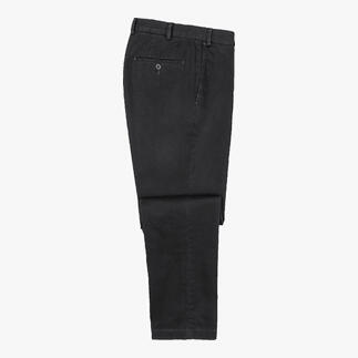 Vue latérale des chinos thermo all-weather en anthracite, taille 25.
