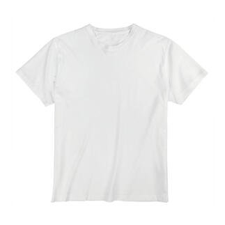 T-shirt blanc sur fond blanc.