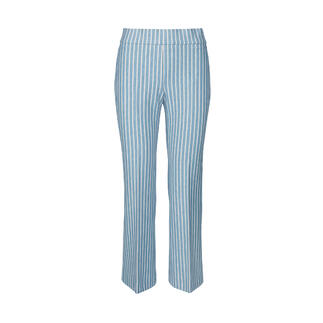 Pantalon à rayures bleu de Seductive, vue avant.