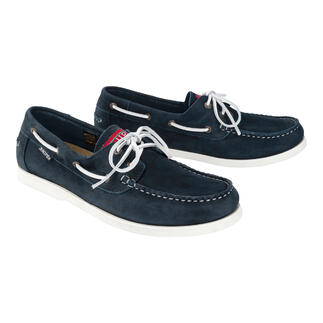 Bateau en cuir lavable Snipe® en bleu marine, taille 41.