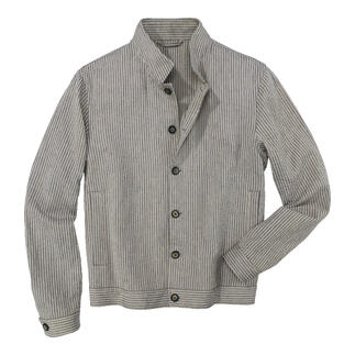 Veste en seersucker de lin en forme classique