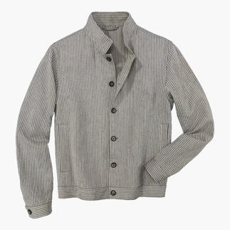 Veste en seersucker de lin en forme classique