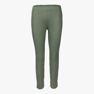 Vue avant d'un pantalon vert de la collection Seductive