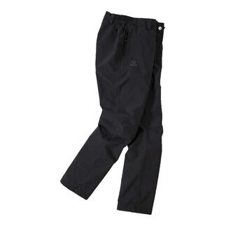 Pantalon hardshell noir avec ceinture élastique.