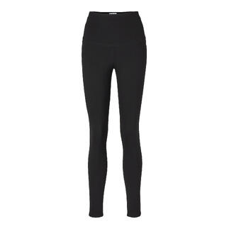 Leggings d'hiver noires sur fond blanc.