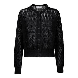Cardigan à ajour noir avec boutons, taille 36