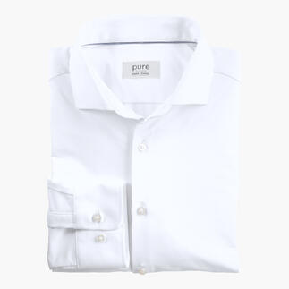 Chemise blanche en taille 38 avec manches longues et boutons classiques.