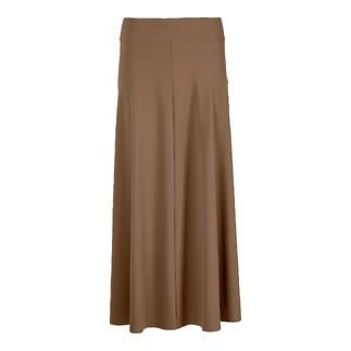 Jupe en jersey A-ligne couleur cappuccino, forme fluide, taille 36