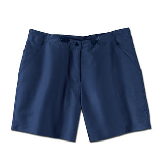 Shorts bleu marine avec ceinture élastique et poches pratiques