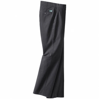 Pantalon en toile fine bleu marine avec coupe décontractée