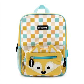 Sac à dos pour enfants 2-en-1 coloré avec poche ventrale, design animal.