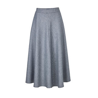 Jupe en laine gris lavable en ligne A.