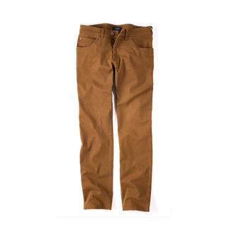Vue de face du pantalon Gardeur Basket-Five-Pocket couleur sable sur fond blanc