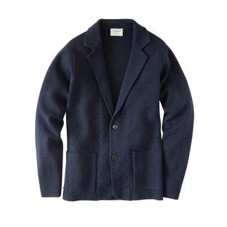 Veste Milano-Knit Carl Gross en marine, classique et confortable.
