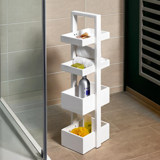 Étagère design wireworks Valet de nuit, plateau à étage ou étagère maniable avec un espace de rangement pratique.