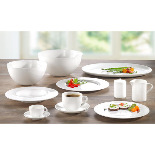 Vaisselle en porcelaine Bone China « À-Table » Dressez votre table avec la porcelaine de première classe de la compagnie SWISS Air.