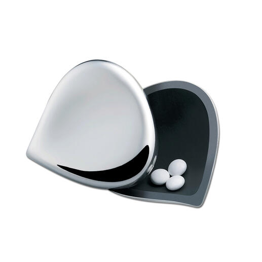 Boîte à pilule Alessi Beaucoup trop belle pour être cachée. Aspect brillant élégant. Avec système de fermeture pratique à une main.