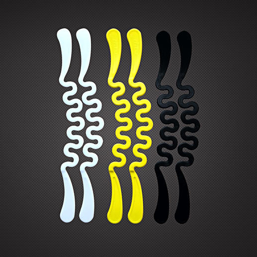 Avec les niveaux de résistance, votre entraînement est encore plus efficace : résistance 2 = 3,5 kg (blanc), résistance 3 = 5 kg (jaune), résistance 4 = 7,5 kg (noir). Avec les niveaux de résistance, votre entraînement est encore plus efficace : résistance 2 = 3,5 kg (blanc), résistance 3 = 5 kg (jaune), résistance 4 = 7,5 kg (noir).