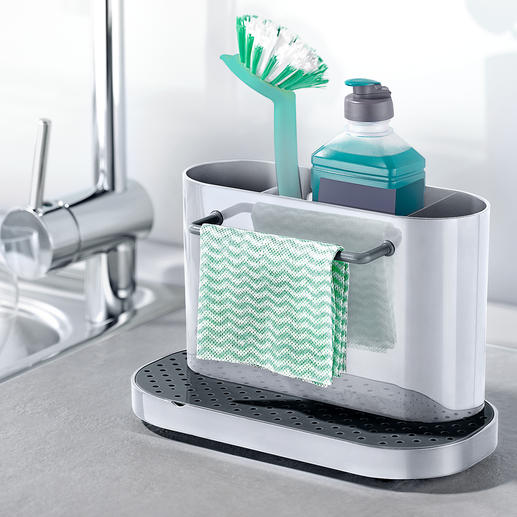 Organiseur d’évier Vos ustensiles pour la vaisselle parfaitement rangés, au sec et à portée de main.