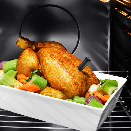Ce thermomètre pour la cuisson et les grillades communique directement avec votre smartphone ou tablette – via Bluetooth. Ce thermomètre pour la cuisson et les grillades communique directement avec votre smartphone ou tablette – via Bluetooth.