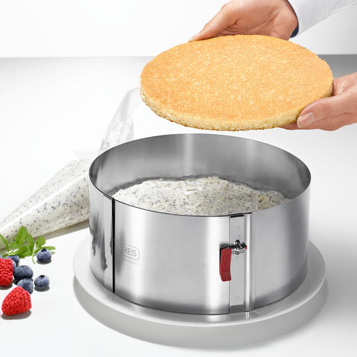 Hauteur de 10 cm (contre seulement 6 à 7 cm habituellement), parfait pour monter des pâtisseries spectaculaires. Hauteur de 10 cm (contre seulement 6 à 7 cm habituellement), parfait pour monter des pâtisseries spectaculaires.