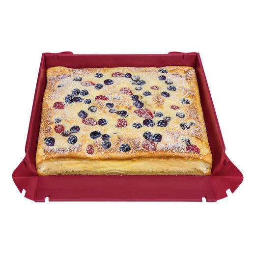 La plaque pâtissière (disponible en commande séparée) convient parfaitement pour les gâteaux cuits sur tôle. La plaque pâtissière (disponible en commande séparée) convient parfaitement pour les gâteaux cuits sur tôle.