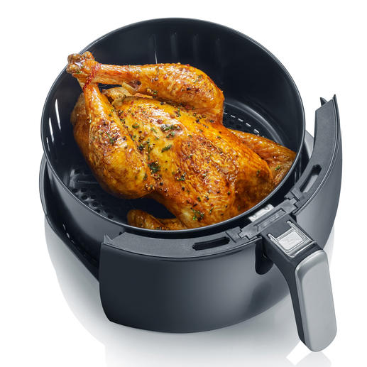 Peut même accueillir un poulet grillé entier. Peut même accueillir un poulet grillé entier.