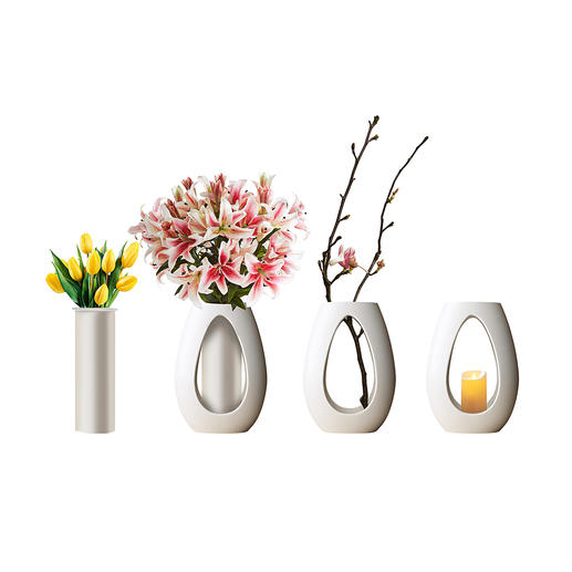 Lot de vases quatre saisons Lot de vases quatre saisons