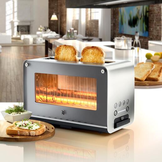 Grille-pain avec fenêtre en verre WMF LONO Design et technologie de pointe, à un prix réjouissant !