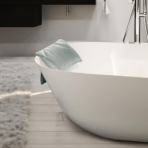 Coussins repose-tête LOFT Beaucoup plus élégant et pratique : le coussin repose-tête lavable et confortable pour la baignoire.