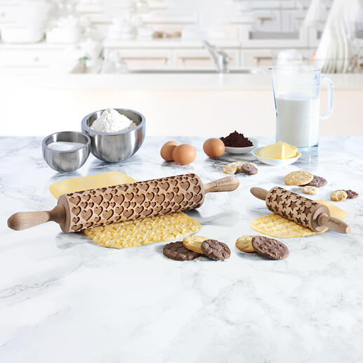 Rouleau à motif 3D, format standard ou format junior Décorer biscuits et gâteaux en un tour de main : un jeu d’enfant !