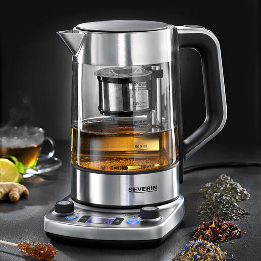Machine à thé automatique gourmet La machine à thé intelligente : prépare à la perfection une grande variété de thé. Entièrement automatique.