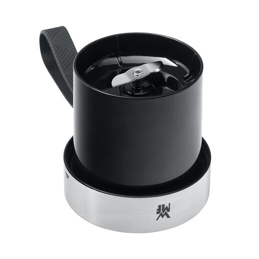 Il vous suffit de visser le couvercle avec mécanisme de broyage en inox sur le gobelet. Il vous suffit de visser le couvercle avec mécanisme de broyage en inox sur le gobelet.