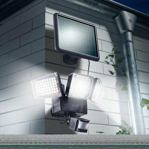 Lampe de sécurité solaire 1 500 lumens Projecteur 1 500 Lumens piloté par capteurs,  pour davantage de sécurité le long des allées du jardin, des marches, de l’entrée ...