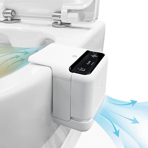 Dans un silence presque complet, l’AirCube aspire l’air en provenance de la cuvette des toilettes et neutralise les molécules odorantes, pour un climat intérieur naturellement frais.