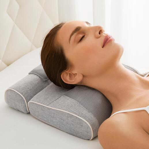 Coussin de massage multi-actions 10 D Des massages high-tech relaxants pour la nuque et le corps. Exactement selon vos souhaits. Sans fil ni prise.