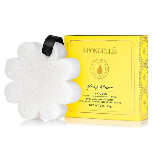 Éponge beauté Spongellé   Nettoie, exfolie, masse, nourrit et dorlote le corps et les sens.